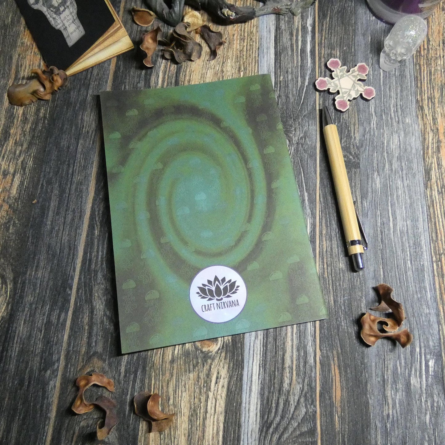 A5 Notebook Vintage Underwater Octopus Horror Themed
