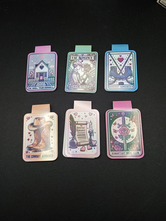 Magnetic Bookmarks - Romance Editions - Fae, Small Town, Hockey, Cowboy, Historical, Romantasy
