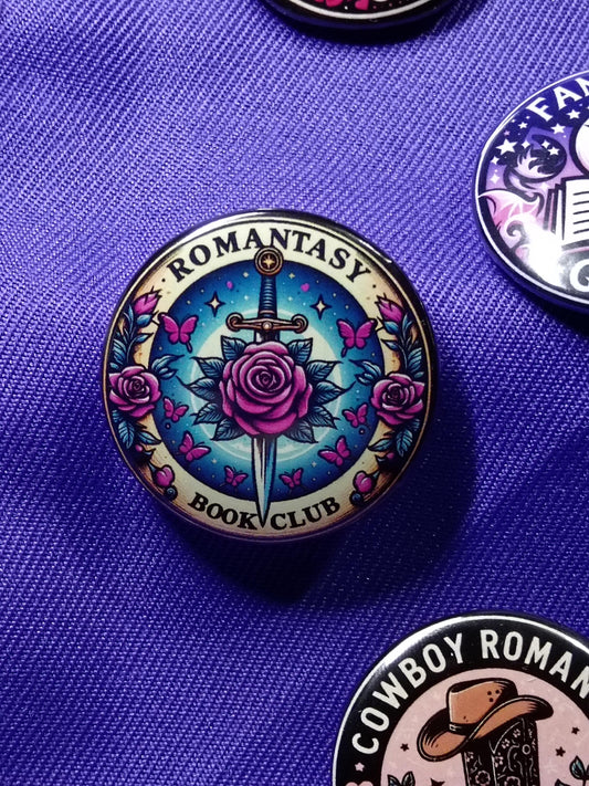 Romantasy Book Club - Coaster, Magnet, Badges, Kindle Grip
