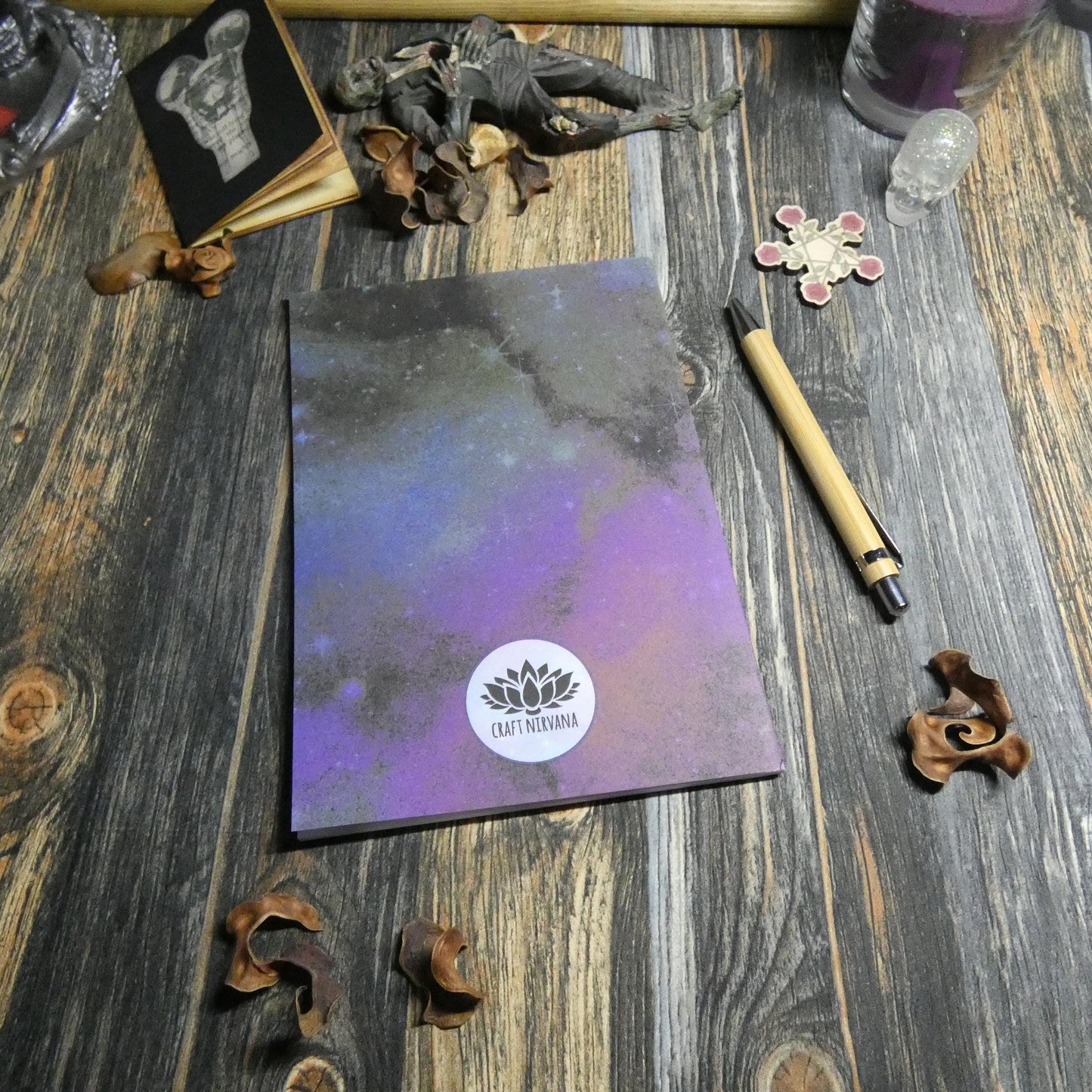A5 Notebook Vintage Ouija Board with Skull Theme