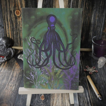 A5 Notebook Vintage Underwater Octopus Horror Themed