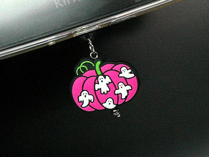Kindle 3D USB Dust Plug Charms - Pumpkin, Spooky Club, Ghost