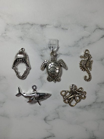 USB Dust Plug E-reader Charms - Underwater Creatures Themed