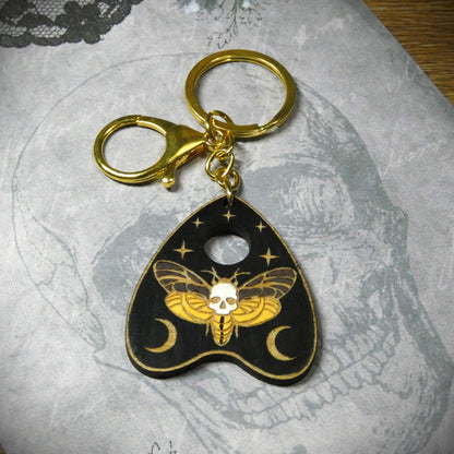Deaths Head Moth Planchette Keyring