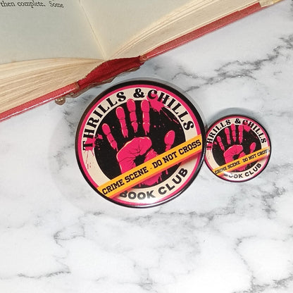 Thrills and Chills Book Club - Coaster, Magnet, Badges, Kindle Grip