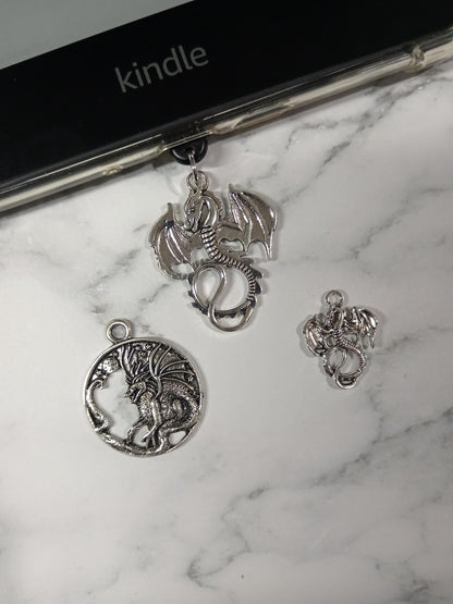USB Dust Plug E-reader Charms - Dragon Themed