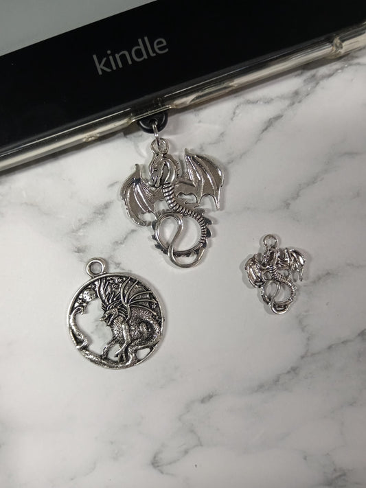 USB Dust Plug E-reader Charms - Dragon Themed