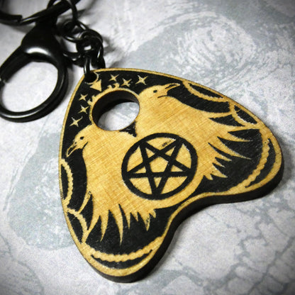 Raven Planchette Keyring