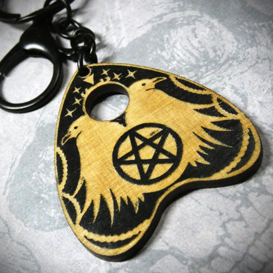Raven Planchette Keyring
