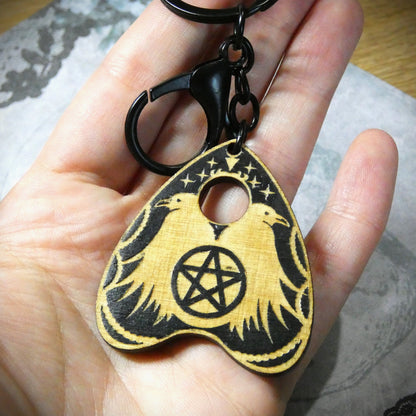 Raven Planchette Keyring