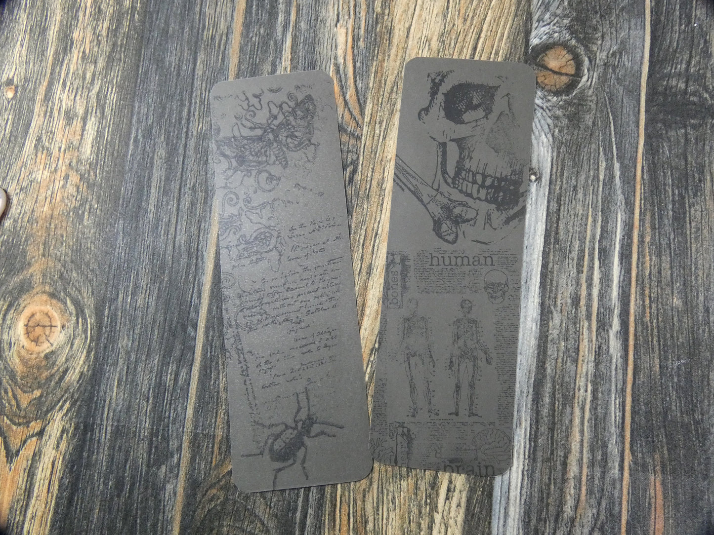 Gothic Upcycled Bookmarks