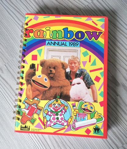 Rainbow Annual 1989 - Upcycled Notebook