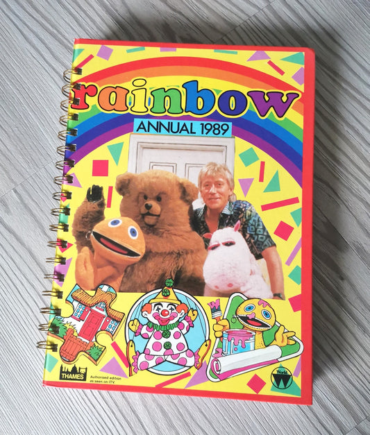Rainbow Annual 1989 - Upcycled Notebook