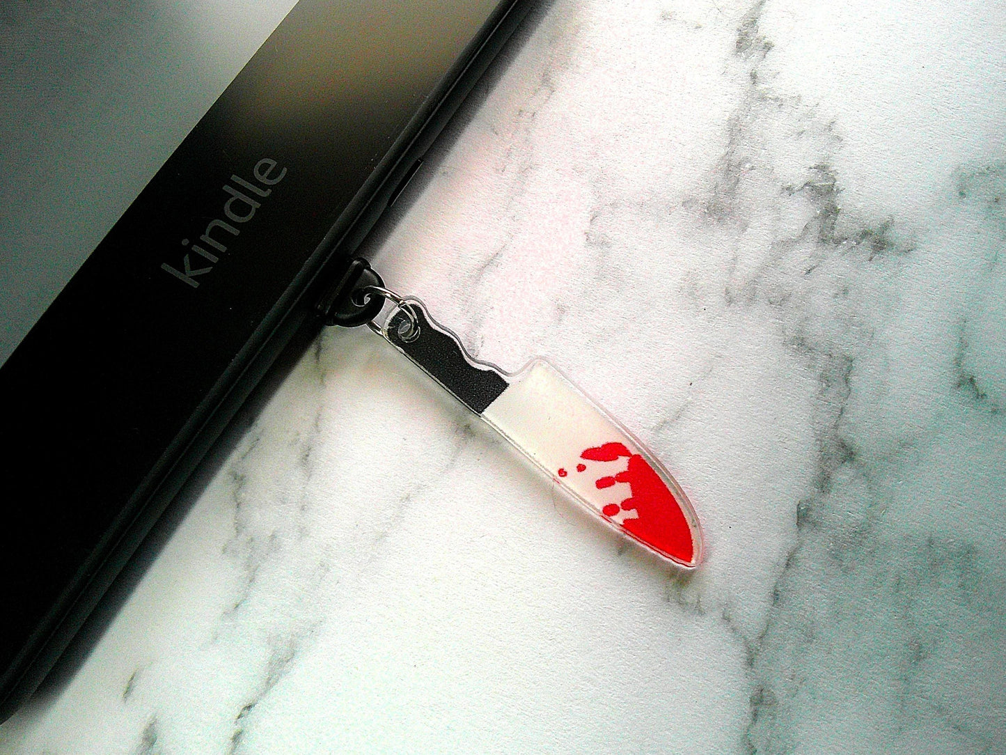 USB 3D Dust Plug Charms - Bloody Knives and Handprint