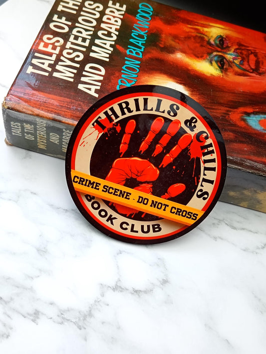Thrills and Chills Book Club - Coaster, Magnet, Badges, Kindle Grip