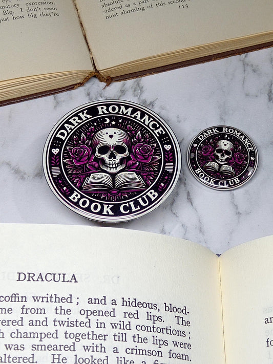 Dark Romance Book Club - Coaster, Magnet, Badges, Kindle Grip