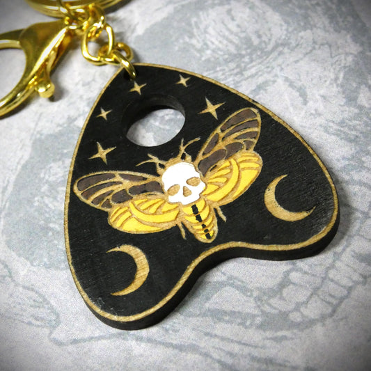 Deaths Head Moth Planchette Keyring