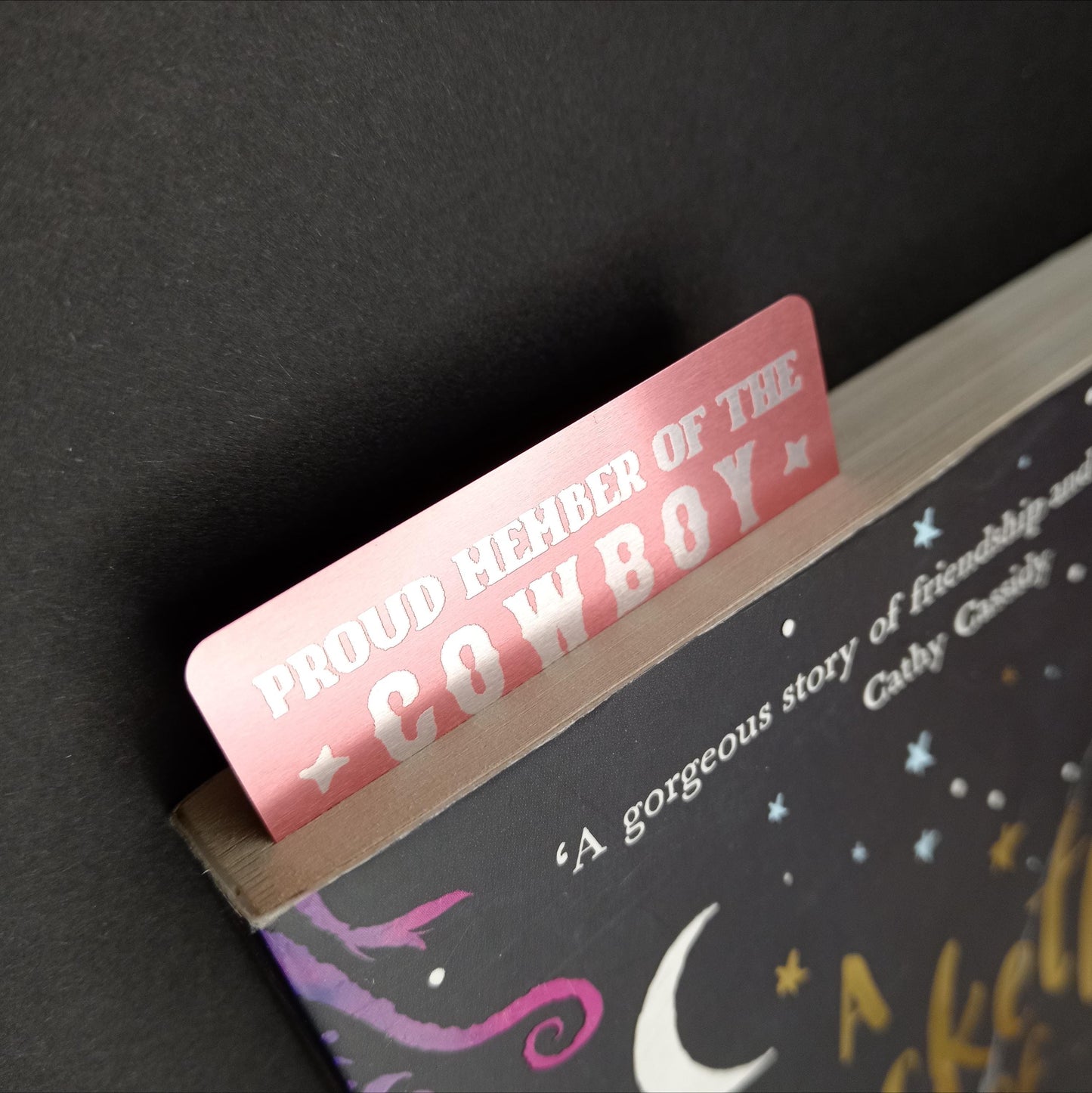 Cowboy Romance Readers Society - Engraved Aluminium Bookmark