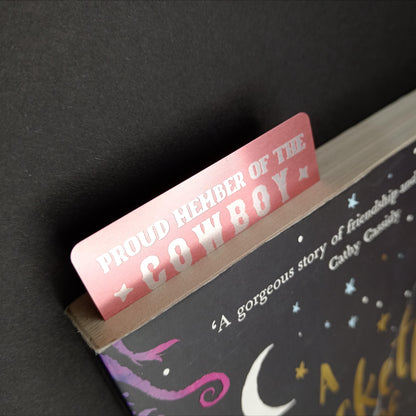 Cowboy Romance Readers Society - Engraved Aluminium Bookmark