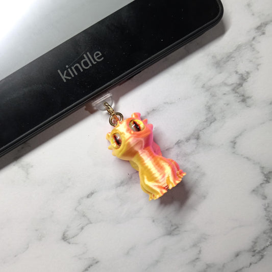E-reader phone 3D Dangle Charms - Dragon