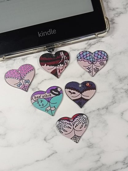 USB Dust Plug Charms - Smutty Booty Heart