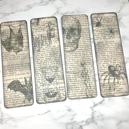 Gothic Upcycled Bookmarks