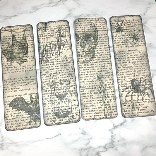 Gothic Upcycled Bookmarks