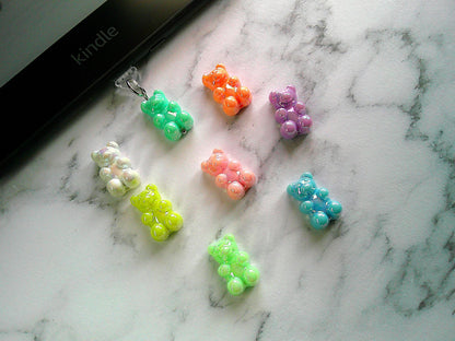 USB 3D Dust Plug Charms - Doughnuts, Cats, Dinosaurs, Gummy Bears