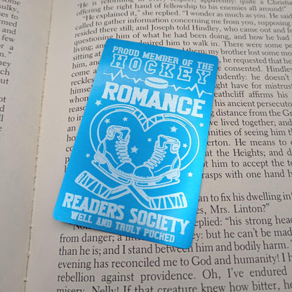 Hockey Romance Readers Society - Aluminium Engraved Bookmark