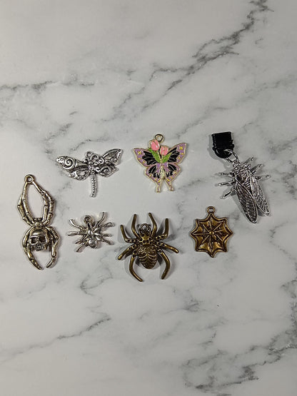 USB Dust Plug E-reader Charms - Bugs and Spiders Themed