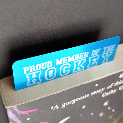 Hockey Romance Readers Society - Aluminium Engraved Bookmark