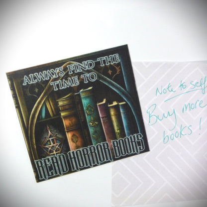 Always Find The Time To Read Horror Books - Magnet