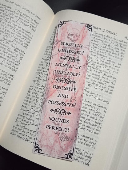 Dark Romance Bookmarks
