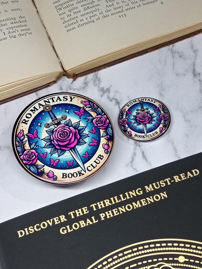 Romantasy Book Club - Coaster, Magnet, Badges, Kindle Grip