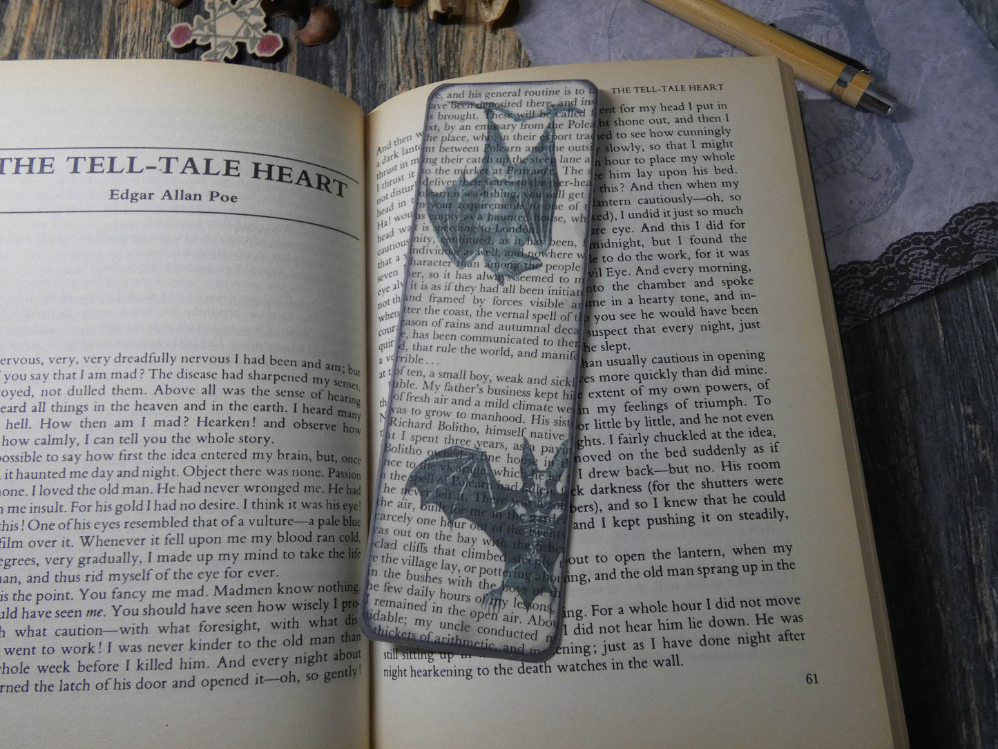 Gothic Upcycled Bookmarks