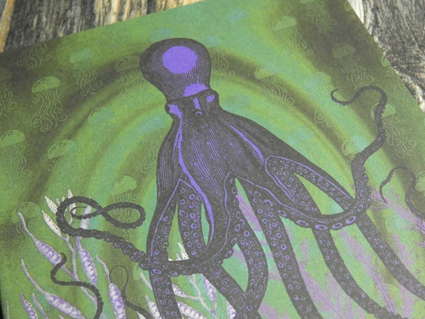 A5 Notebook Vintage Underwater Octopus Horror Themed