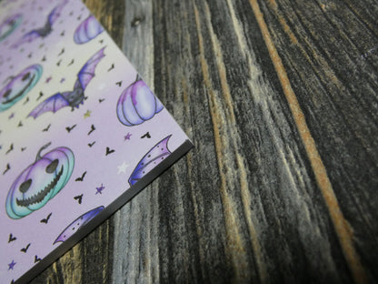 Kawaii Pastel Goth Bats & Pumpkins Themed A5 Notebooks