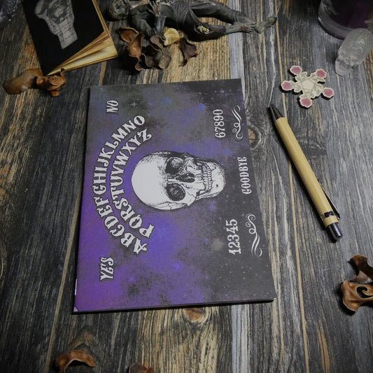 A5 Notebook Vintage Ouija Board with Skull Theme