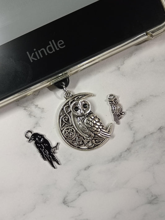 USB Dust Plug E-reader Charms - Bird Themed