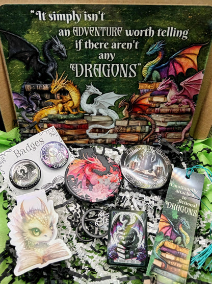 Book Dragon Gift Bundle - Book Reader Gifts, Letterbox Gifts