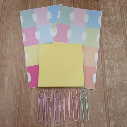 Pastel Themed Stationery Note Taking Bundle