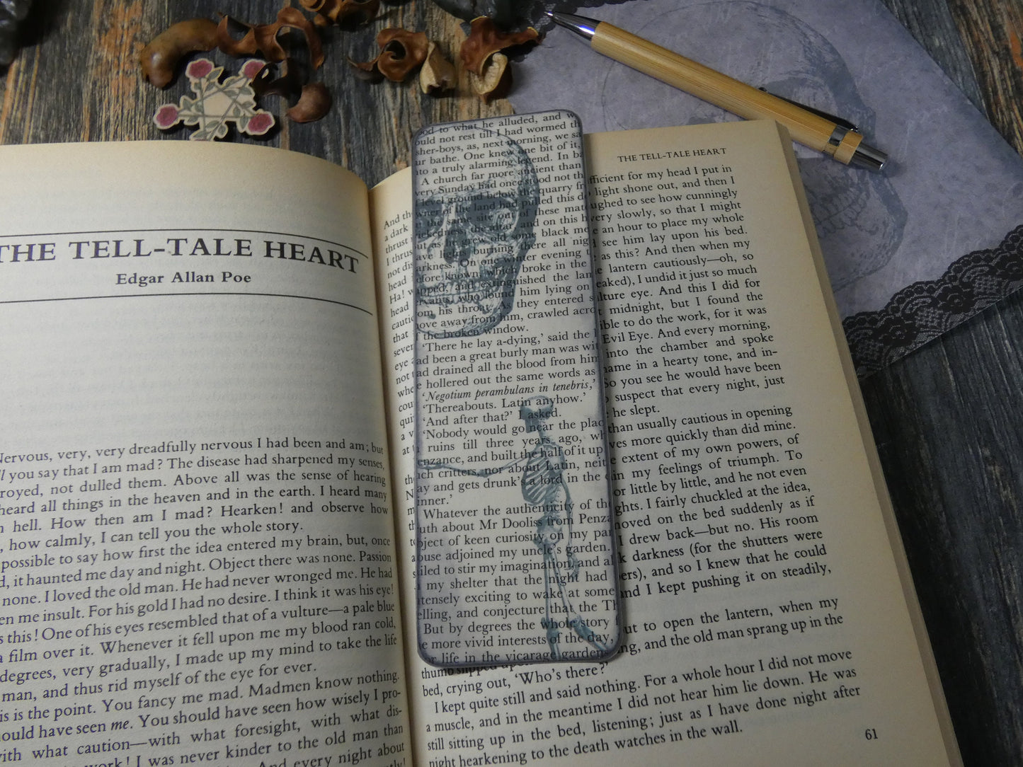 Gothic Upcycled Bookmarks