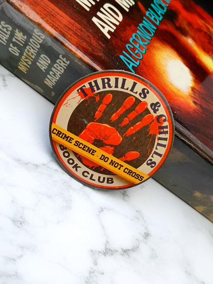 Thrills and Chills Book Club - Coaster, Magnet, Badges, Kindle Grip