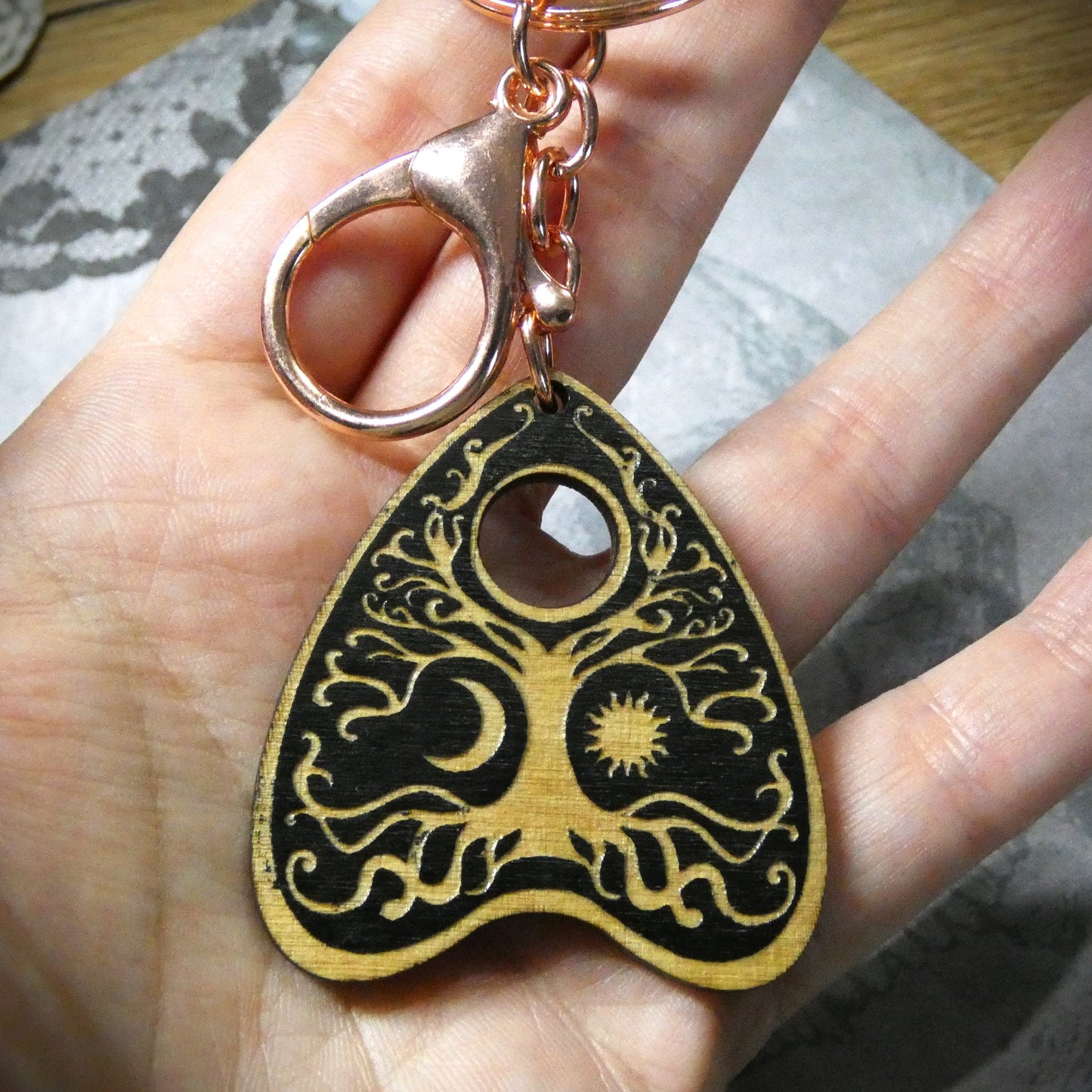 Tree of Life Planchette Keyring