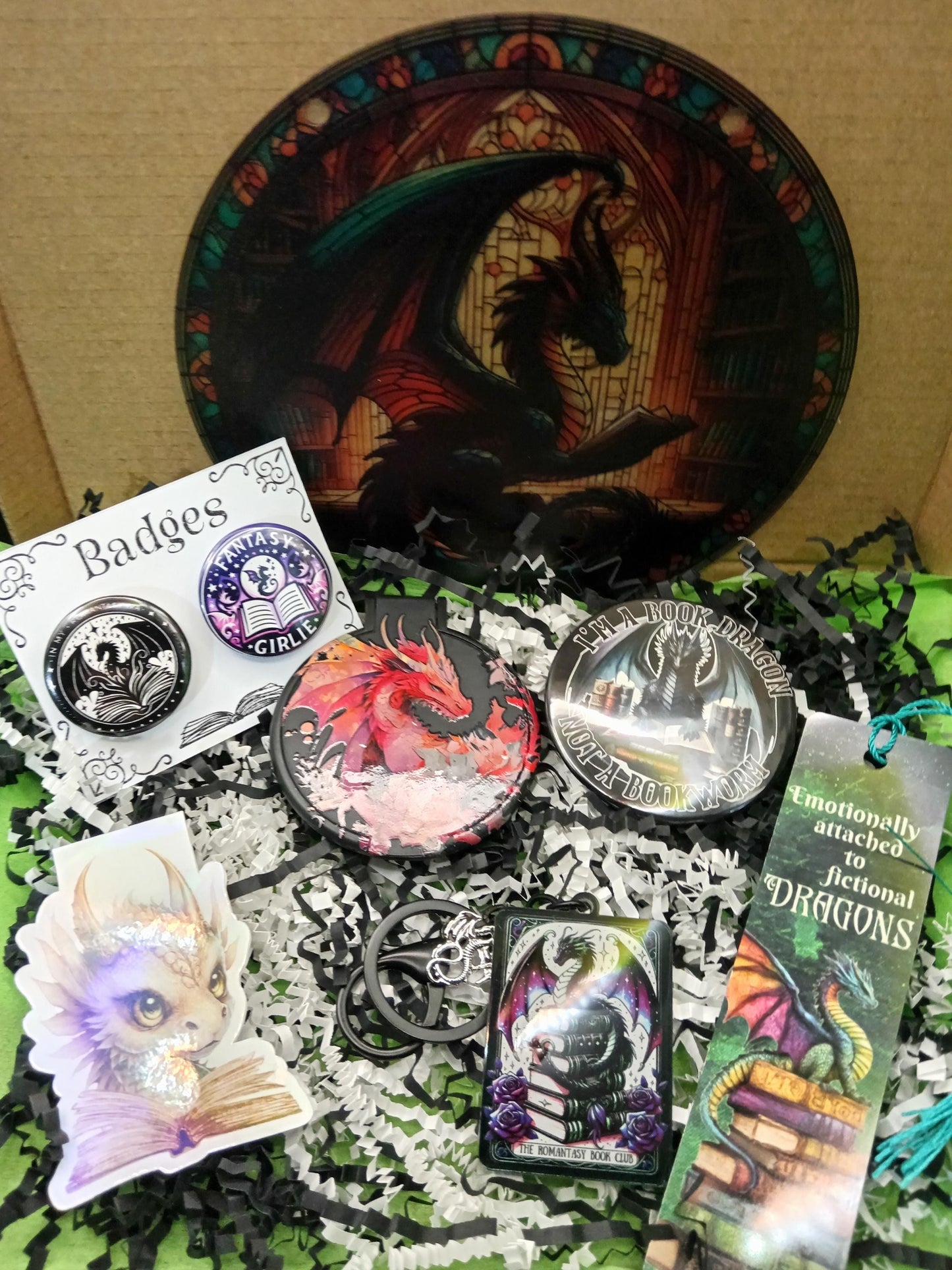 Book Dragon Gift Bundle - Book Reader Gifts, Letterbox Gifts