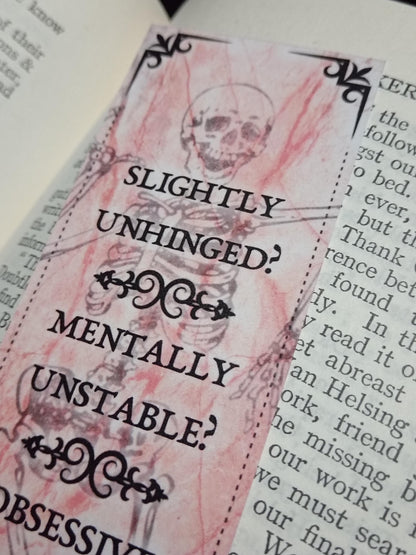 Dark Romance Bookmarks