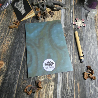Vintage Underwater Sea Maiden Horror Themed A5 Notebook