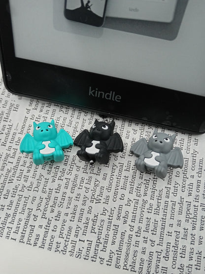 Kindle 3D USB Dust Plug Charms - Bat, Dragon, Wolf