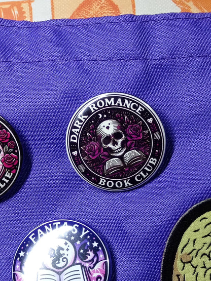 Dark Romance Book Club - Coaster, Magnet, Badges, Kindle Grip